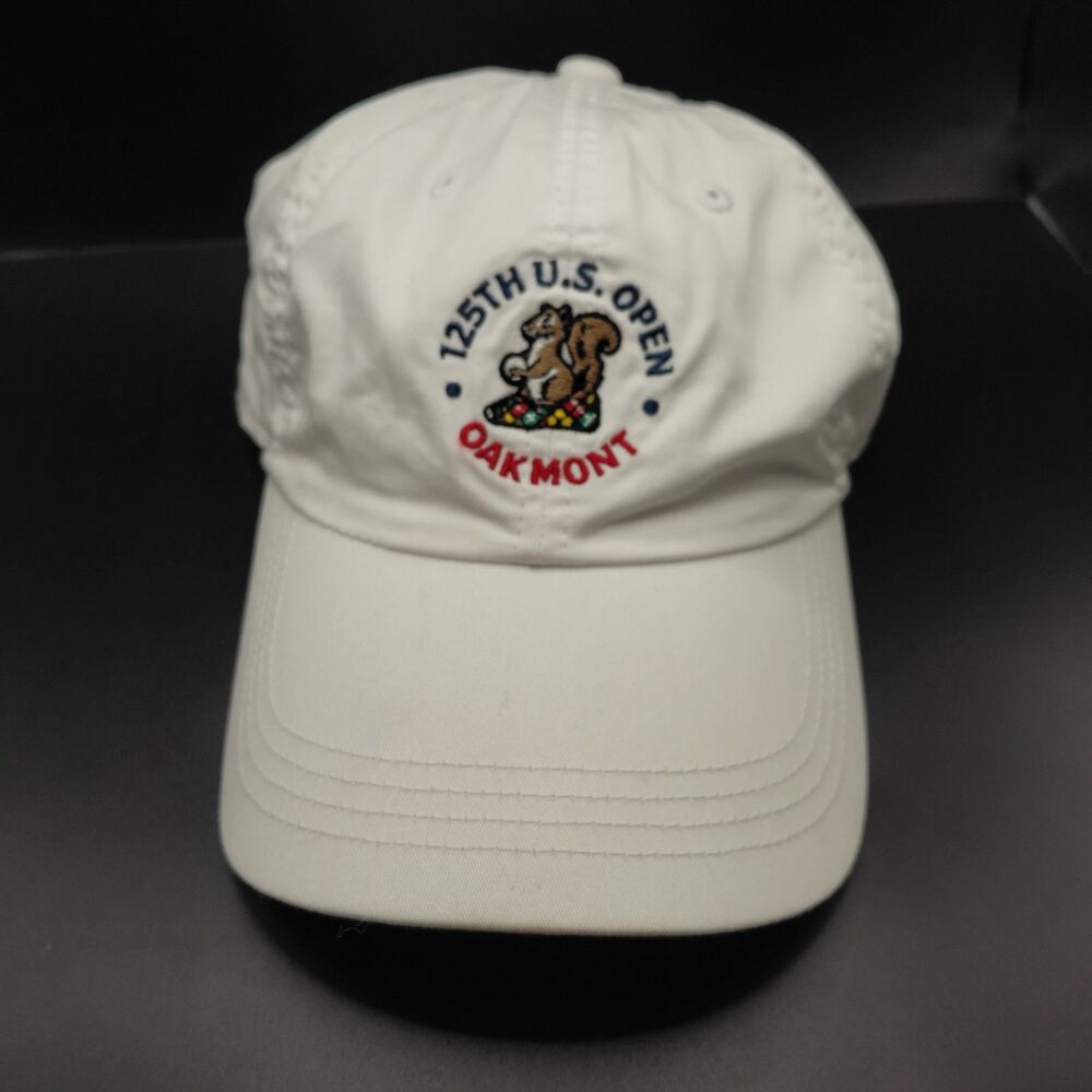 US Open Golf Hat Oakmont 125th Anniversary White Cap Strapback USGA Member